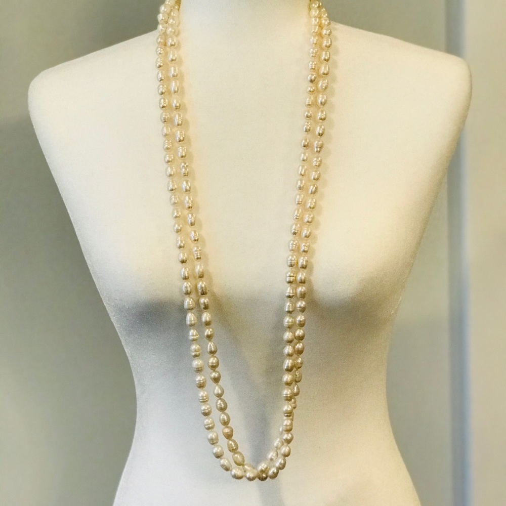 Beautiful weighty faux pearls
